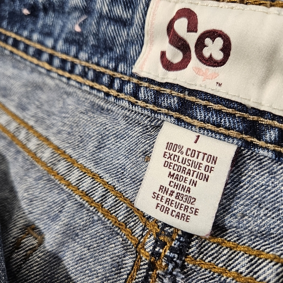 SO Distressed Denim Pocket Miniskirt - Picture 10 of 12